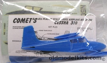 Comet 1/62 Cessna 310 Bagged, PL25 plastic model kit